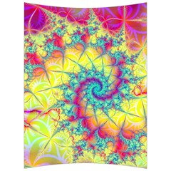 Fractal Spiral Abstract Background Back Support Cushion