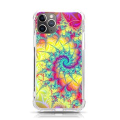 Fractal Spiral Abstract Background iPhone 11 Pro 5.8 Inch TPU UV Print Case