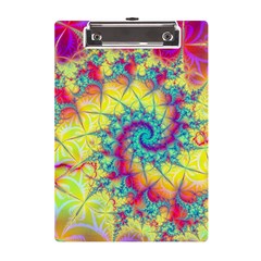 Fractal Spiral Abstract Background A5 Acrylic Clipboard