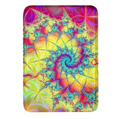 Fractal Spiral Abstract Background Rectangular Glass Fridge Magnet (4 Pack) by Ravend