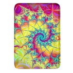 Fractal Spiral Abstract Background Rectangular Glass Fridge Magnet (4 pack) Front