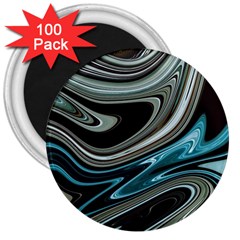 Abstract Waves Background Wallpaper 3  Magnets (100 Pack) by Ravend