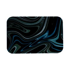 Abstract Waves Background Wallpaper Open Lid Metal Box (silver)  