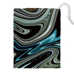 Abstract Waves Background Wallpaper Drawstring Pouch (4xl)