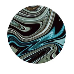 Abstract Waves Background Wallpaper Mini Round Pill Box (pack Of 3) by Ravend