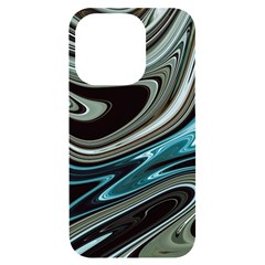 Abstract Waves Background Wallpaper Iphone 14 Pro Black Uv Print Case by Ravend