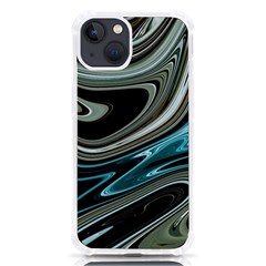 Abstract Waves Background Wallpaper Iphone 13 Tpu Uv Print Case by Ravend