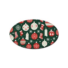 Christmas Decoration Winter Xmas Sticker (oval) by Vaneshop