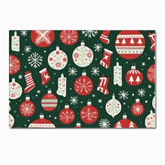 Christmas Decoration Winter Xmas Postcard 4 x 6  (pkg Of 10) by Vaneshop