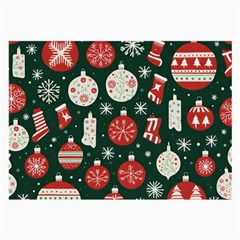 Christmas Decoration Winter Xmas Large Glasses Cloth (2 Sides) by Vaneshop