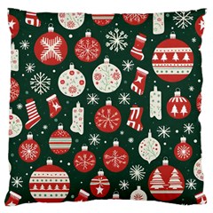 Christmas Decoration Winter Xmas Standard Premium Plush Fleece Cushion Case (one Side) by Vaneshop