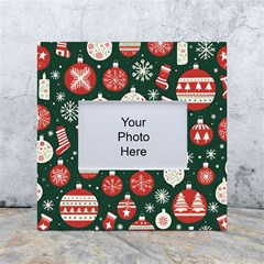 Christmas Decoration Winter Xmas White Box Photo Frame 4  X 6  by Vaneshop