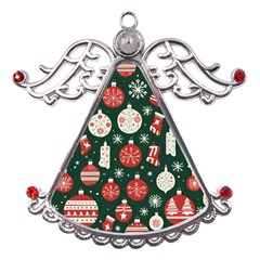 Christmas Decoration Winter Xmas Metal Angel With Crystal Ornament by Vaneshop