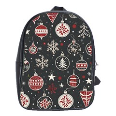 Christmas Winter Xmas School Bag (xl) by Vaneshop