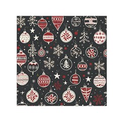 Christmas Winter Xmas Square Satin Scarf (30  X 30 ) by Vaneshop