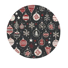 Christmas Winter Xmas Mini Round Pill Box (pack Of 5) by Vaneshop