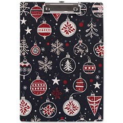 Christmas Winter Xmas A4 Acrylic Clipboard by Vaneshop