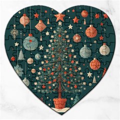 Tree Christmas Jigsaw Puzzle (heart) by Vaneshop