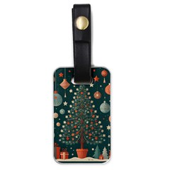 Tree Christmas Luggage Tag (one Side) by Vaneshop