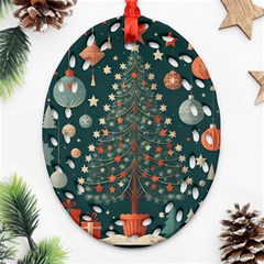 Tree Christmas Ornament (oval Filigree) by Vaneshop