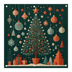 Tree Christmas Banner And Sign 3  X 3  by Vaneshop