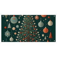 Tree Christmas Banner And Sign 8  X 4  by Vaneshop