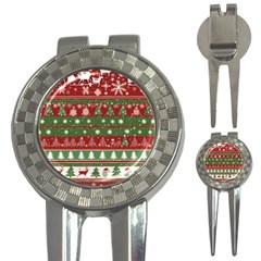 Christmas Decoration Winter Xmas Pattern 3-in-1 Golf Divots by Vaneshop