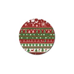 Christmas Decoration Winter Xmas Pattern Golf Ball Marker by Vaneshop