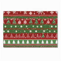 Christmas Decoration Winter Xmas Pattern Postcard 4 x 6  (pkg Of 10) by Vaneshop