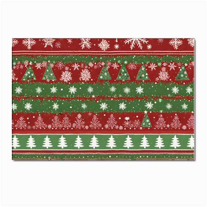 Christmas Decoration Winter Xmas Pattern Postcards 5  x 7  (Pkg of 10)