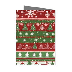 Christmas Decoration Winter Xmas Pattern Mini Greeting Cards (pkg Of 8) by Vaneshop