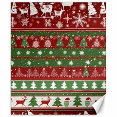 Christmas Decoration Winter Xmas Pattern Canvas 8  X 10  by Vaneshop