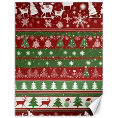 Christmas Decoration Winter Xmas Pattern Canvas 12  X 16  by Vaneshop