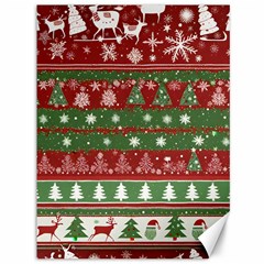 Christmas Decoration Winter Xmas Pattern Canvas 36  X 48  by Vaneshop