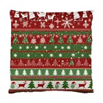 Christmas Decoration Winter Xmas Pattern Standard Cushion Case (Two Sides) Front