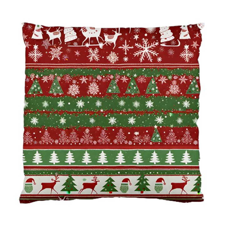 Christmas Decoration Winter Xmas Pattern Standard Cushion Case (Two Sides)