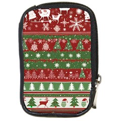 Christmas Decoration Winter Xmas Pattern Compact Camera Leather Case by Vaneshop