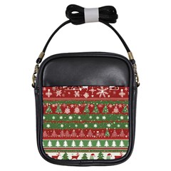 Christmas Decoration Winter Xmas Pattern Girls Sling Bag by Vaneshop