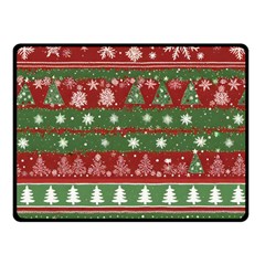 Christmas Decoration Winter Xmas Pattern Fleece Blanket (small) by Vaneshop