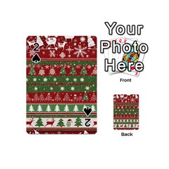 Christmas Decoration Winter Xmas Pattern Playing Cards 54 Designs (mini) by Vaneshop