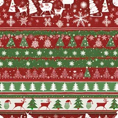 Christmas Decoration Winter Xmas Pattern Play Mat (rectangle) by Vaneshop