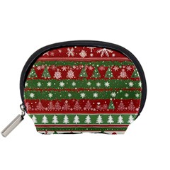 Christmas Decoration Winter Xmas Pattern Accessory Pouch (small) by Vaneshop