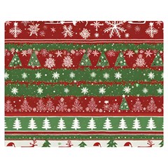 Christmas Decoration Winter Xmas Pattern Two Sides Premium Plush Fleece Blanket (medium) by Vaneshop