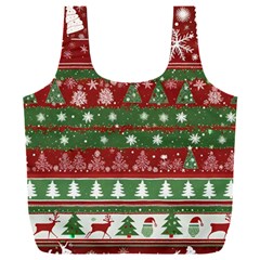 Christmas Decoration Winter Xmas Pattern Full Print Recycle Bag (xxl) by Vaneshop