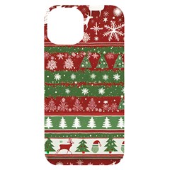 Christmas Decoration Winter Xmas Pattern Iphone 14 Black Uv Print Case by Vaneshop