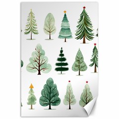 Christmas Trees Canvas 24  X 36  by Vaneshop