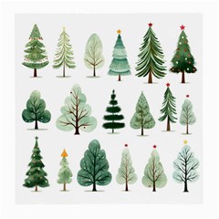 Christmas Trees Medium Glasses Cloth (2 Sides) by Vaneshop