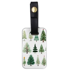 Christmas Trees Luggage Tag (one Side) by Vaneshop