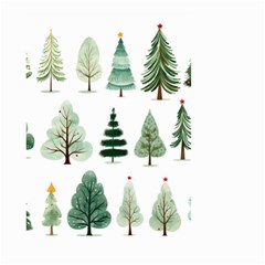 Christmas Trees Small Garden Flag (two Sides) by Vaneshop