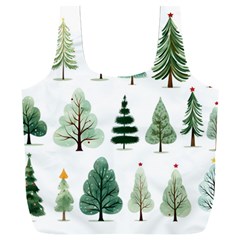 Christmas Trees Full Print Recycle Bag (xxl) by Vaneshop